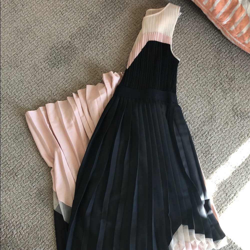 Color block maxi dress